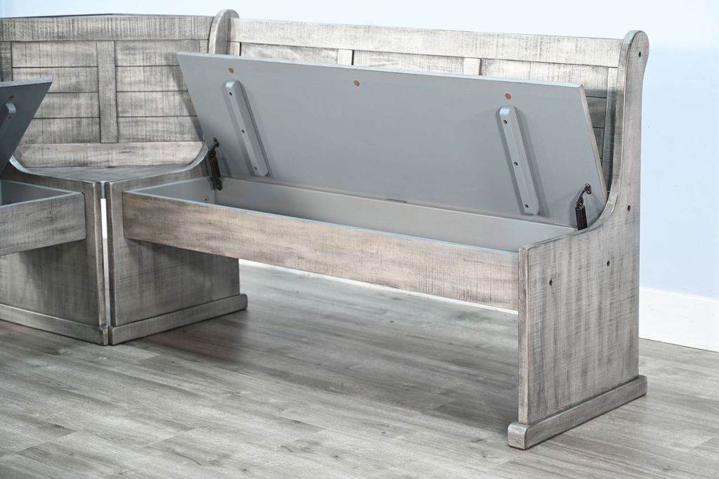 Aspen Valley Wooden Breakfast Nook Set-Dining Table Sets-Sunny D-LOOMLAN