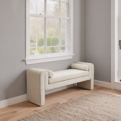 Zuo Modern Astar Textured Fabric Bedroom Bench