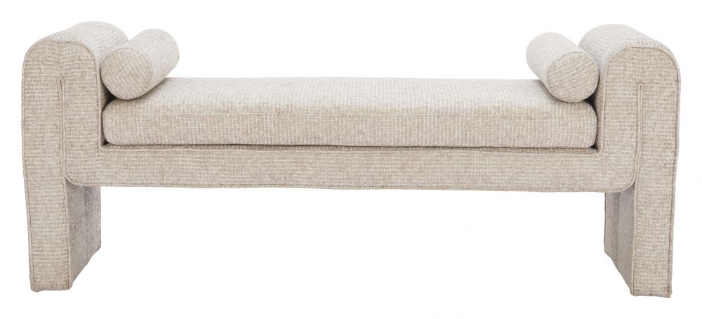 Zuo Modern Astar Textured Fabric Bedroom Bench