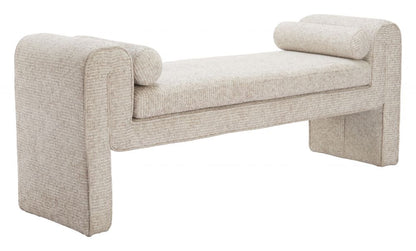 Zuo Modern Astar Textured Fabric Bedroom Bench