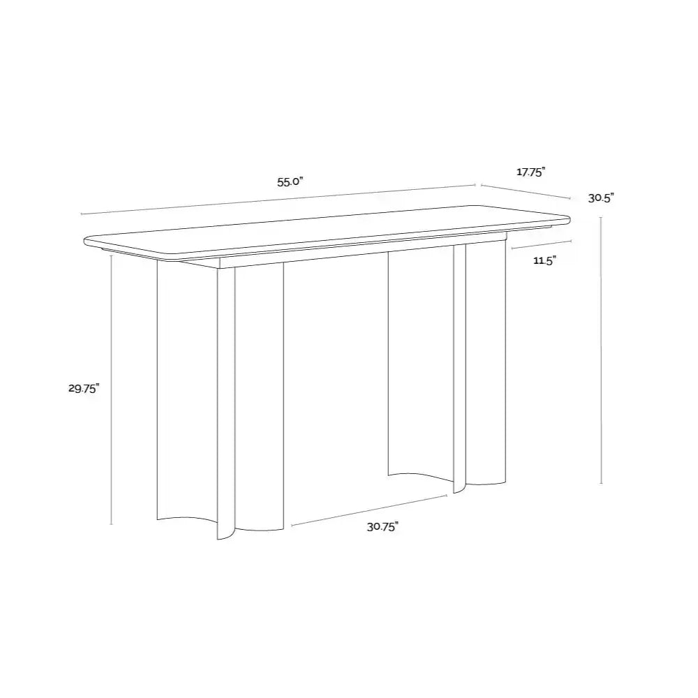 SUNPAN Astara Marble Top Sofa Table