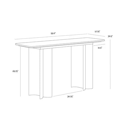 SUNPAN Astara Marble Top Sofa Table
