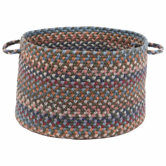 Rhody Rug Astoria Wool Braided Handmade Basket