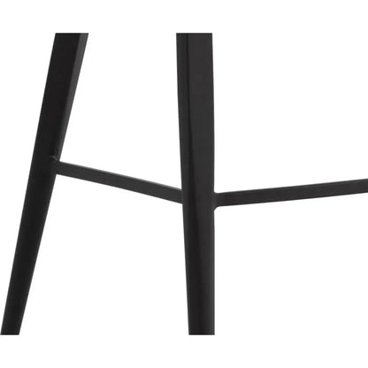 Astra Leather Low Back Counter Stool - LOOMLAN - SUNPAN - Counter Stools