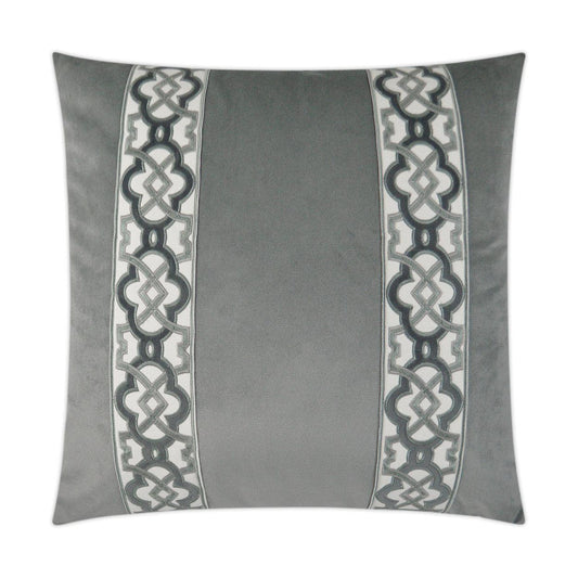 D.V. Kap Athenee Smoke Grey Throw Pillow With Insert