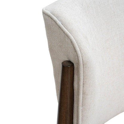 LH Home Athens Fabric Armless Dining Chair (Set of 2)