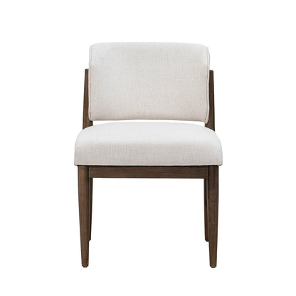 LH Home Athens Fabric Armless Dining Chair (Set of 2)