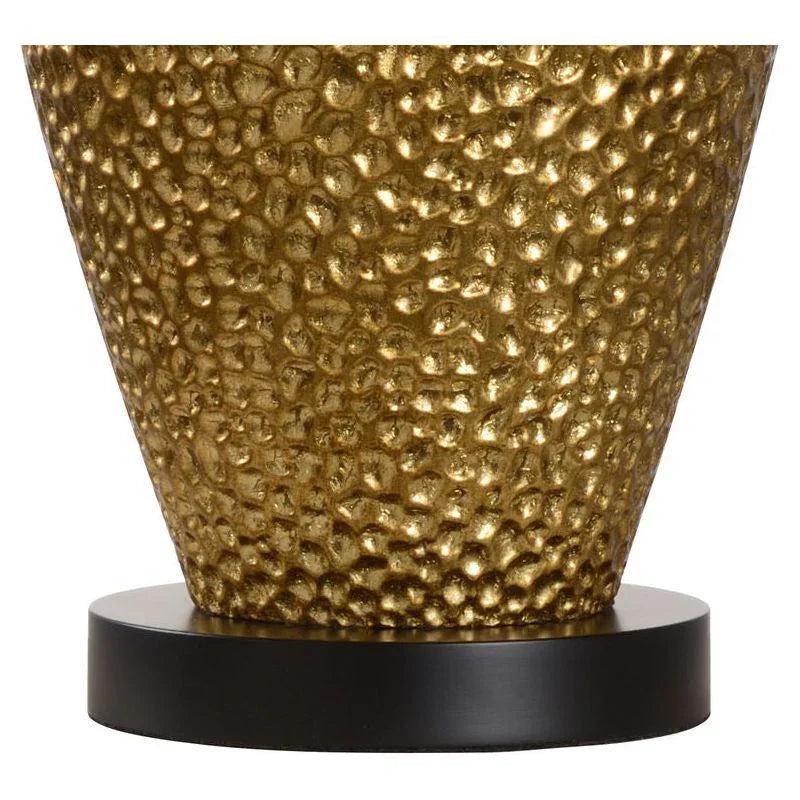 Chelsea House Athens Textured Metallic Gold Finish Vase Table Lamp