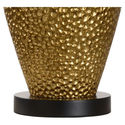 Chelsea House Athens Textured Metallic Gold Finish Vase Table Lamp