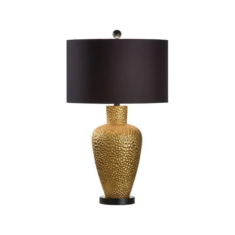 Chelsea House Athens Textured Metallic Gold Finish Vase Table Lamp