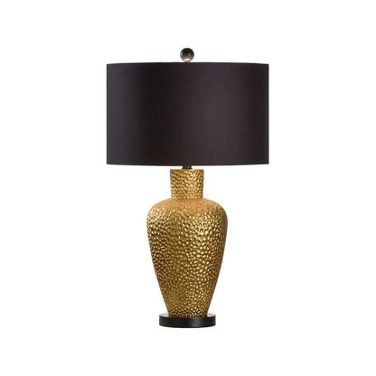 Chelsea House Athens Textured Metallic Gold Finish Vase Table Lamp