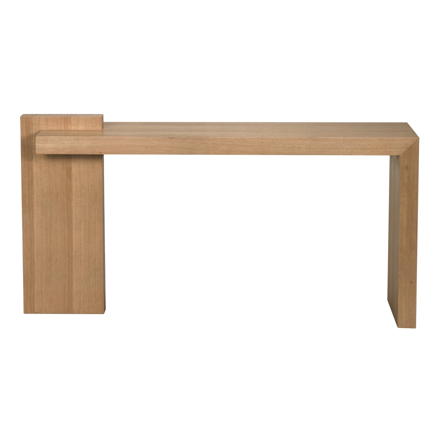 Atlanta Wood Rectangle Console Table-Console Tables-Noir-Sideboards and Things