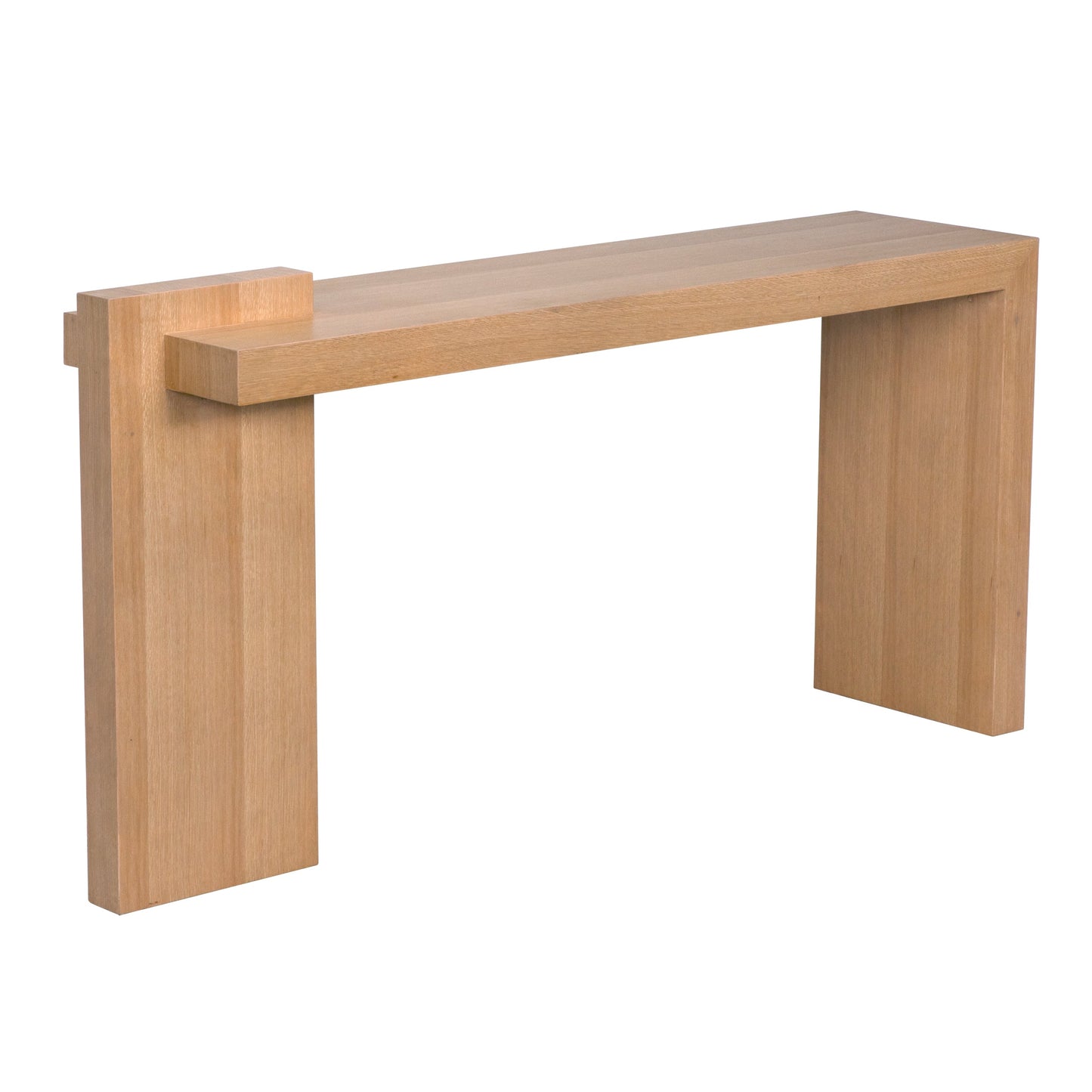 Atlanta Wood Rectangle Console Table-Console Tables-Noir-Sideboards and Things