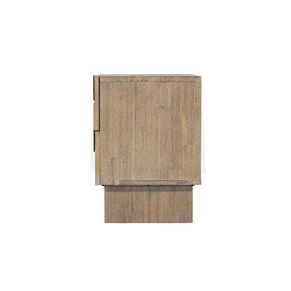 LH Home Atlantis Two Drawers Wood Nightstand