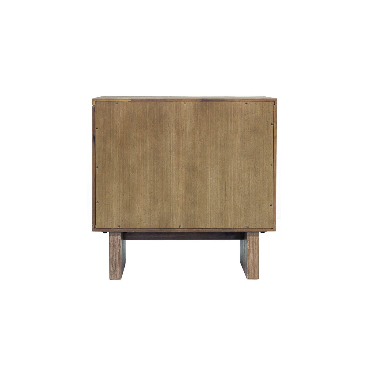 LH Home Atlantis Two Drawers Wood Nightstand