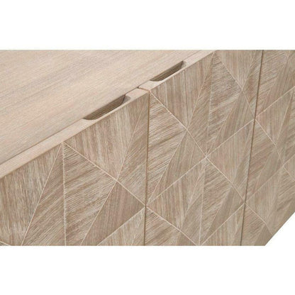 Atlas Media Sideboard Acacia Brushed Stainless Steel Sideboards Sideboards and Things By Essentials For Living