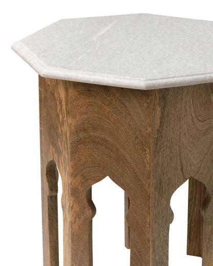 Atlas Small Marble Top Mid Century Modern Side Table Side Tables Sideboards and Things By Jamie Young