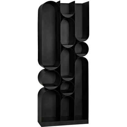 Atomic Bookcase Black Metal Etagere