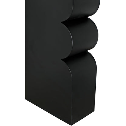 Atomic Bookcase Black Metal Etagere-Etageres-Noir-Sideboards and Things