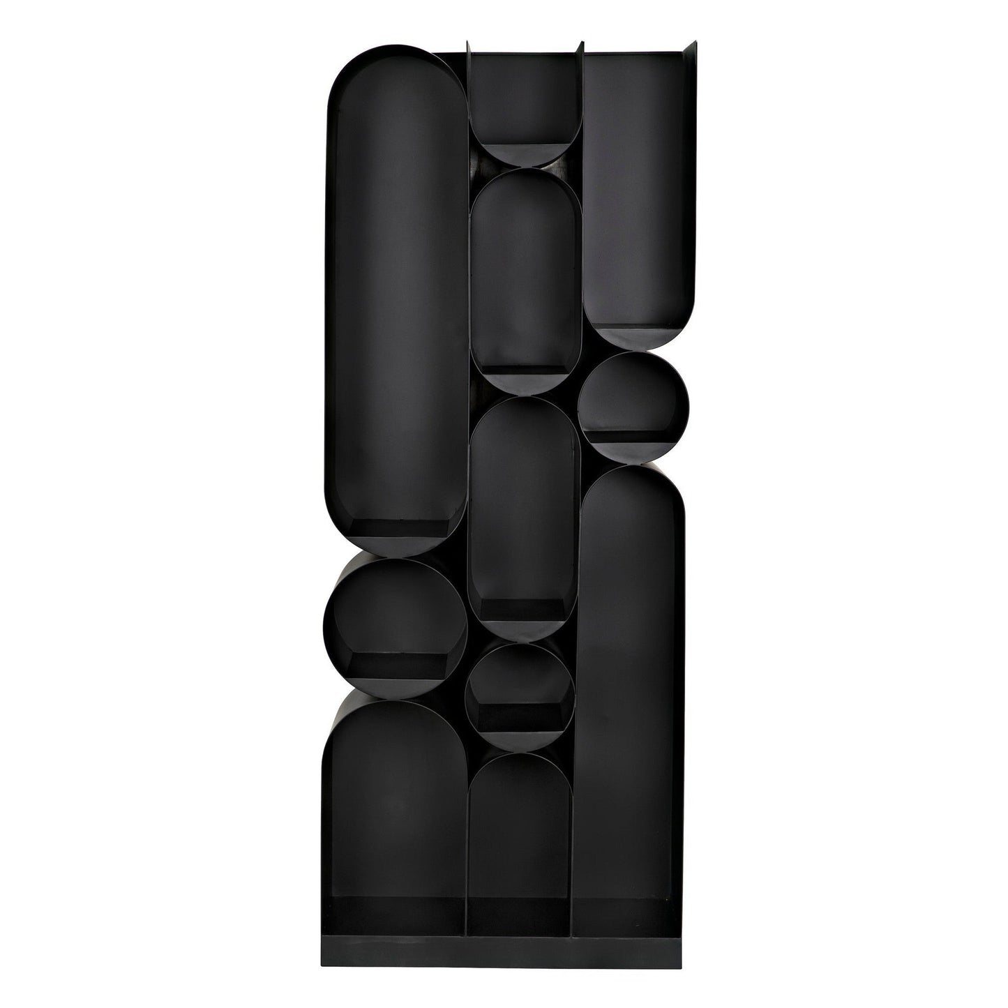 Atomic Bookcase Black Metal Etagere-Etageres-Noir-Sideboards and Things