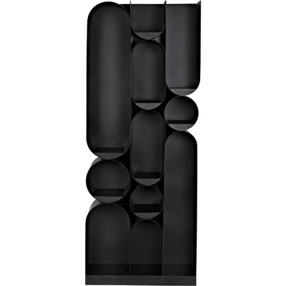 Atomic Bookcase Black Metal Etagere