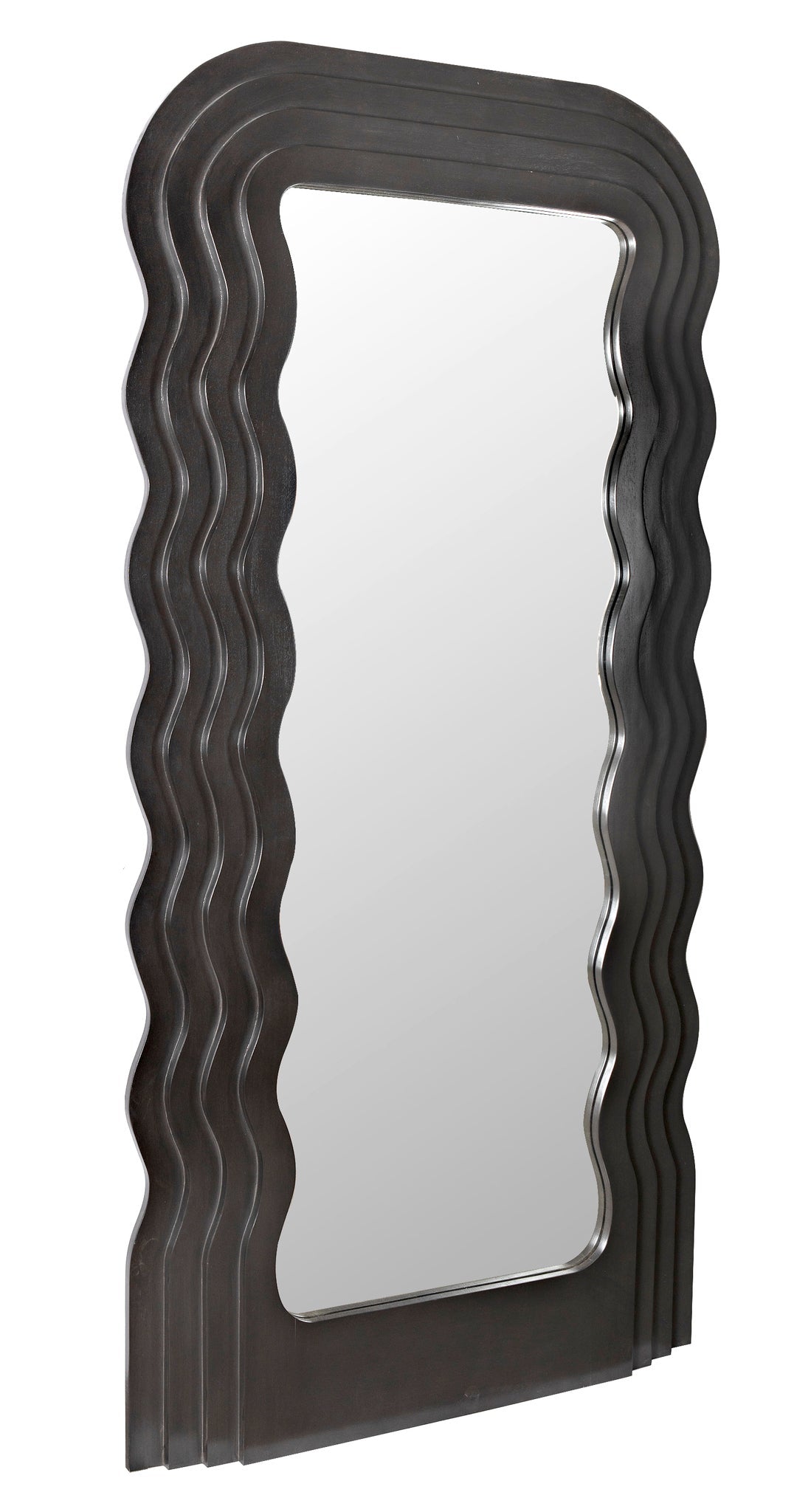 Atticus Black Floor Mirror-Floor Mirrors-Noir-Sideboards and Things