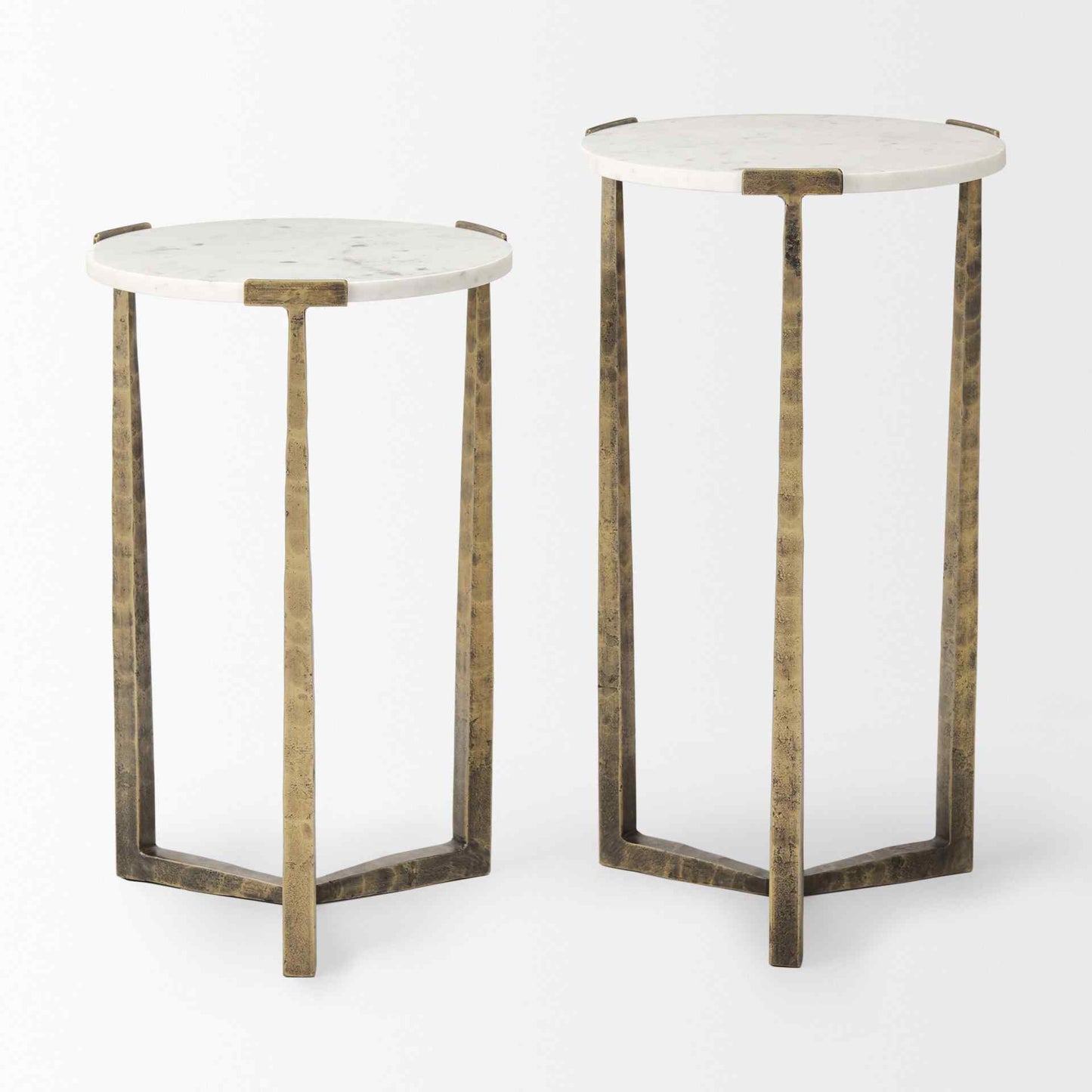 Mercana Atticus Marble Top Nesting Table (Set of 2)