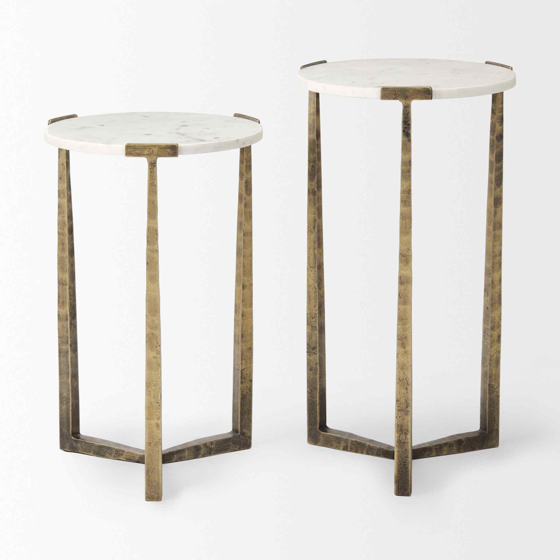 Mercana Atticus Marble Top Nesting Table (Set of 2)