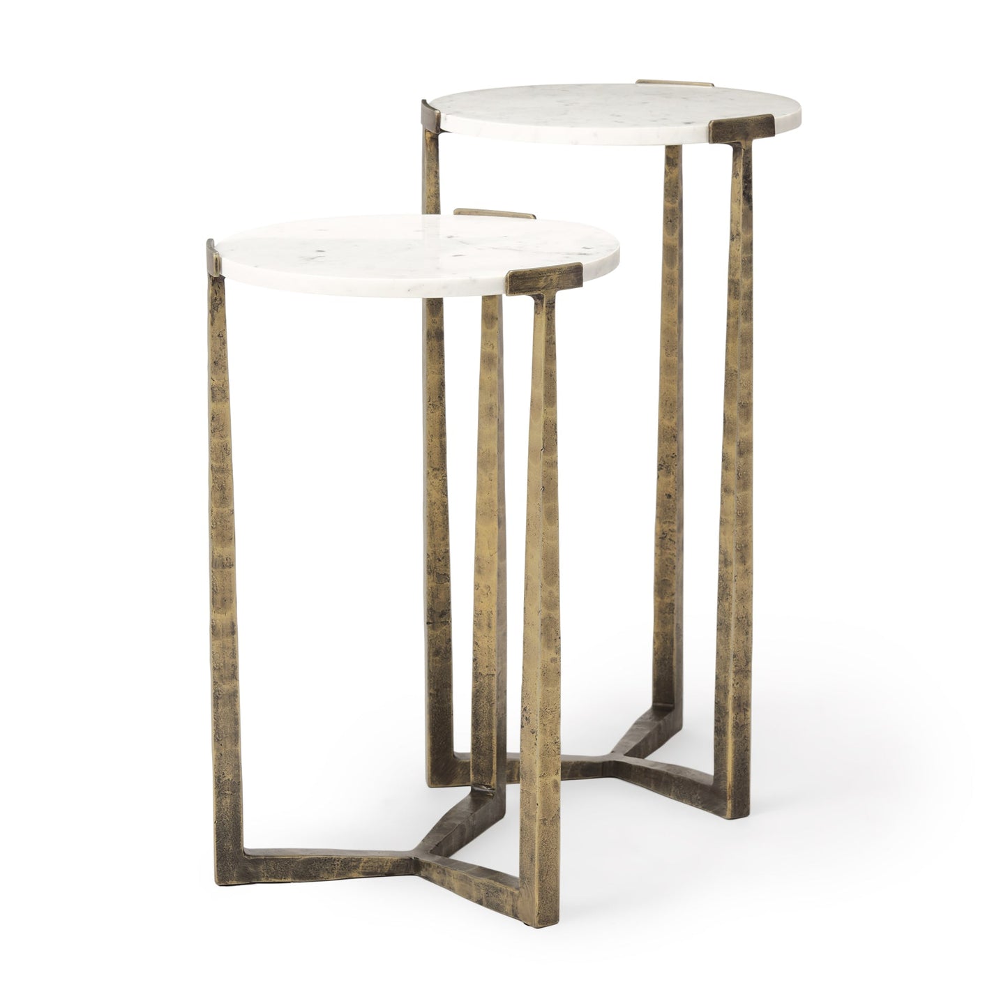 Mercana Atticus Marble Top Nesting Table (Set of 2)
