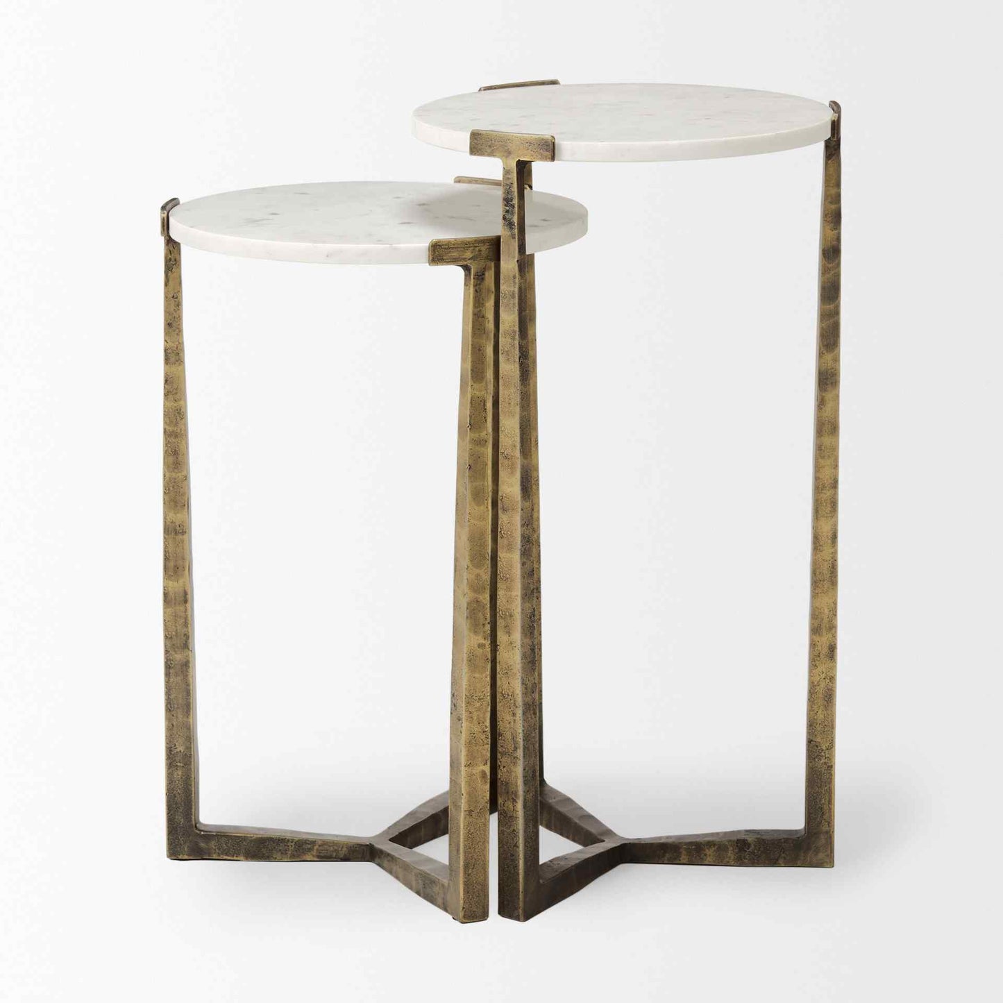 Mercana Atticus Marble Top Nesting Table (Set of 2)