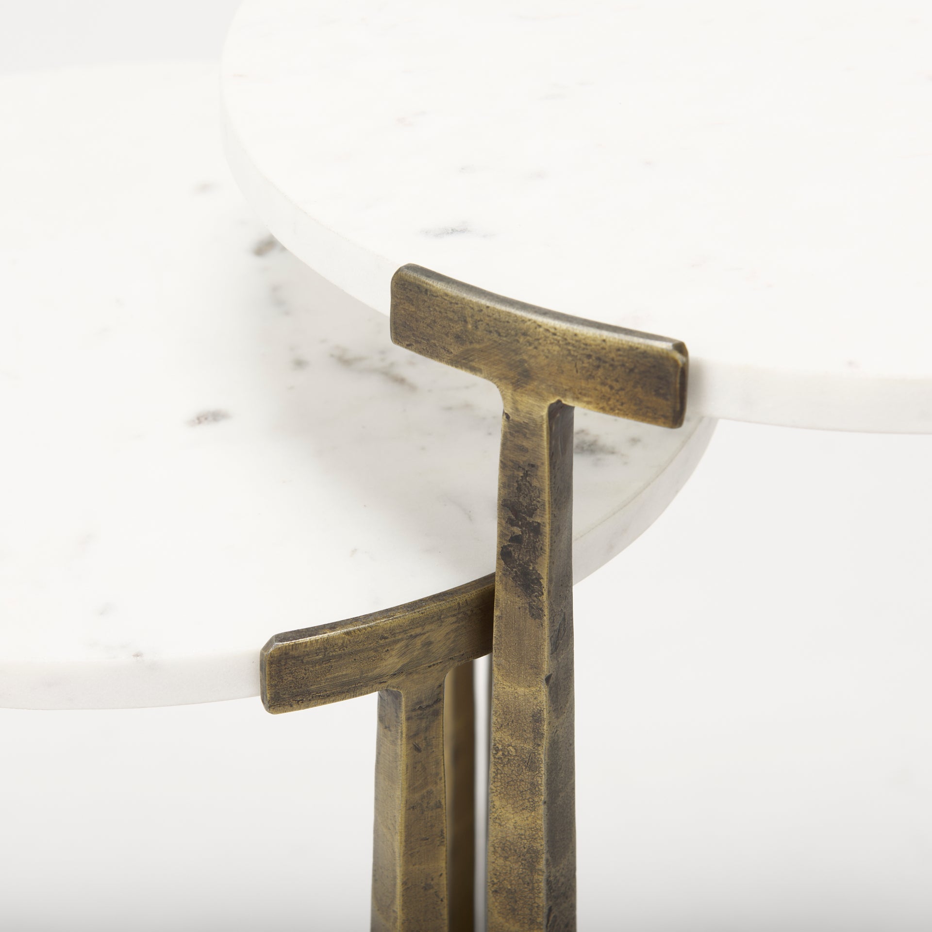 Mercana Atticus Marble Top Nesting Table (Set of 2)