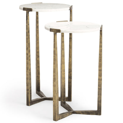 Mercana Atticus Marble Top Nesting Table (Set of 2)