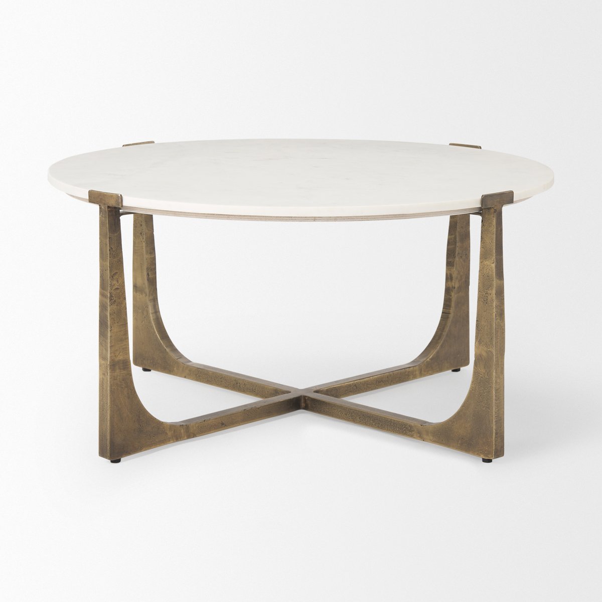 Mercana Atticus White Marble Top Coffee Table