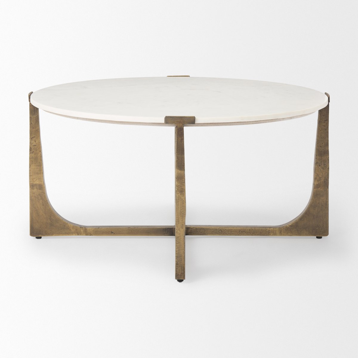 Mercana Atticus White Marble Top Coffee Table