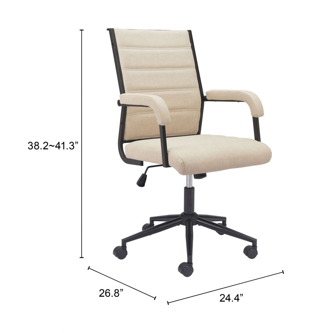 Zuo Modern Auction Faux Leather Office Chair