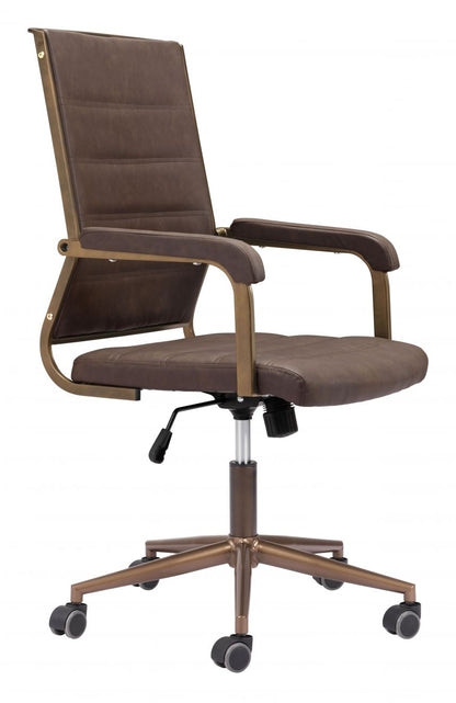 Zuo Modern Auction Faux Leather Office Chair