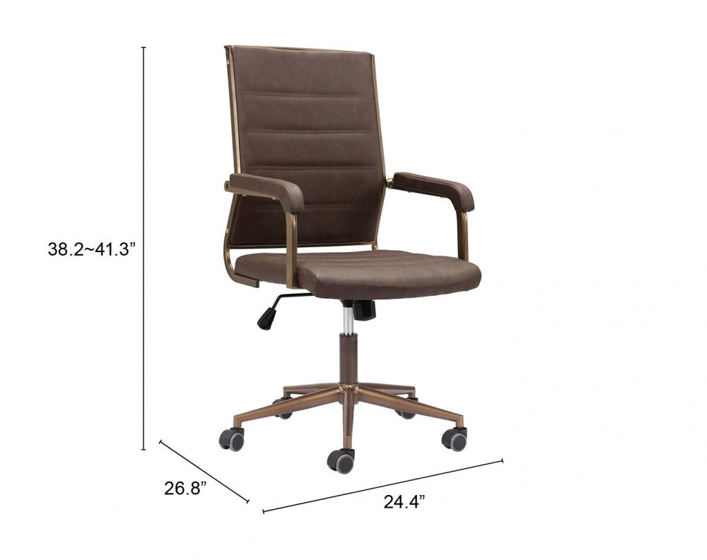 Zuo Modern Auction Faux Leather Office Chair