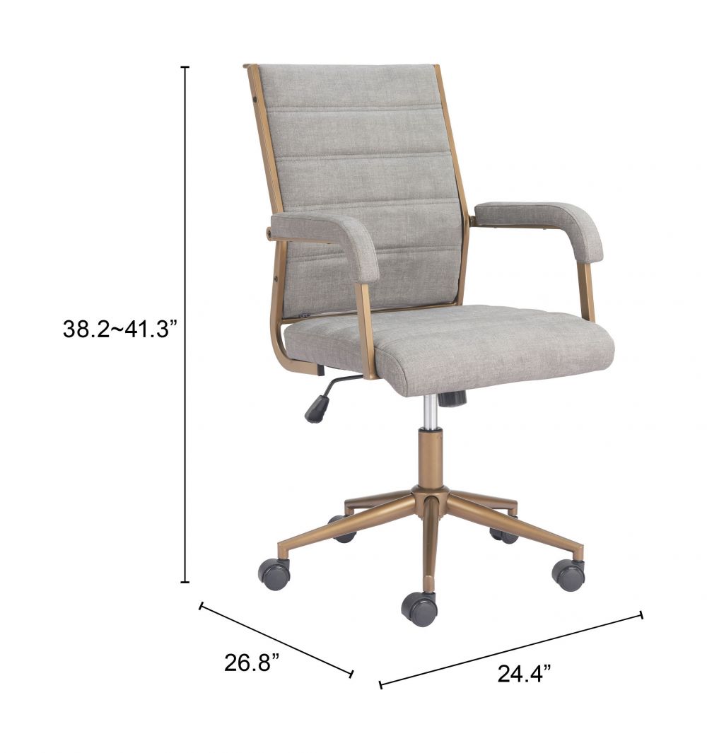 Zuo Modern Auction Faux Leather Office Chair