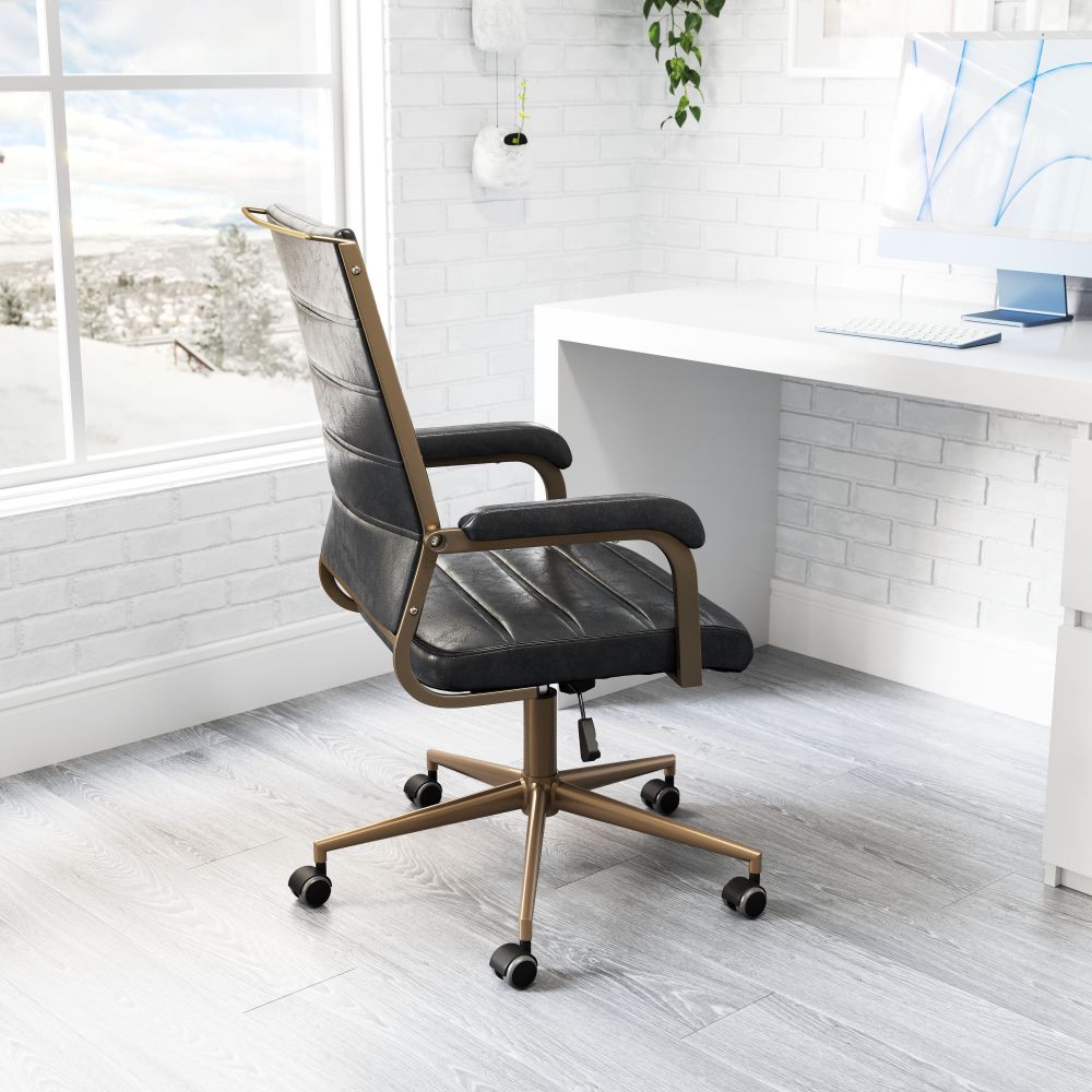 Zuo Modern Auction Faux Leather Office Chair