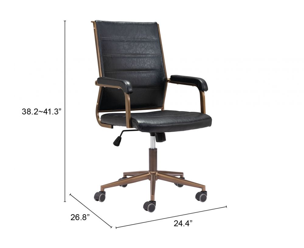 Zuo Modern Auction Faux Leather Office Chair