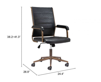 Zuo Modern Auction Faux Leather Office Chair