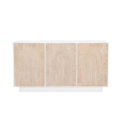 Wildwood Aura Arch Pattern White Sideboard
