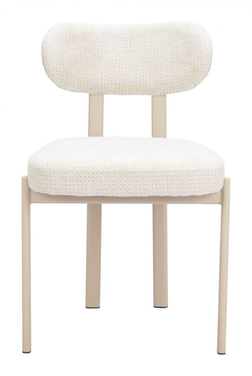 Zuo Modern Aurea Textured Fabric Dining Chair 4PC