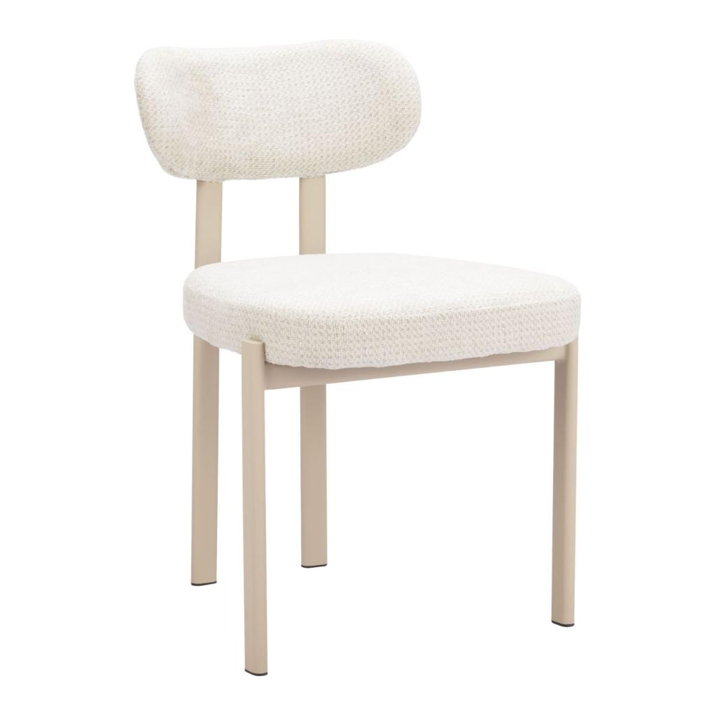 Zuo Modern Aurea Textured Fabric Dining Chair 4PC