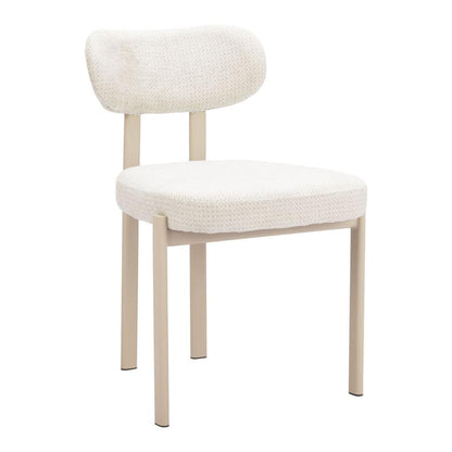 Zuo Modern Aurea Textured Fabric Dining Chair 4PC