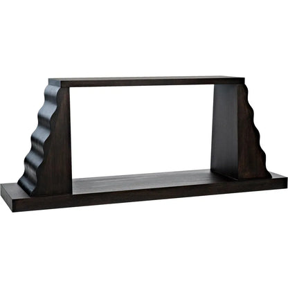 Noir Aurora Console, Ebony Walnut
