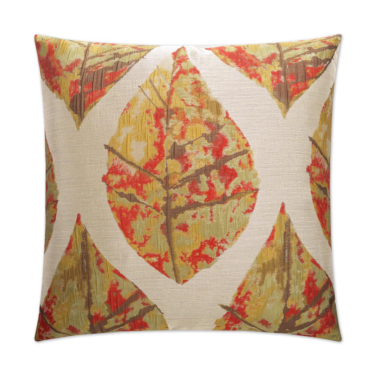 D.V. Kap Autumn Red Throw Pillow With Insert