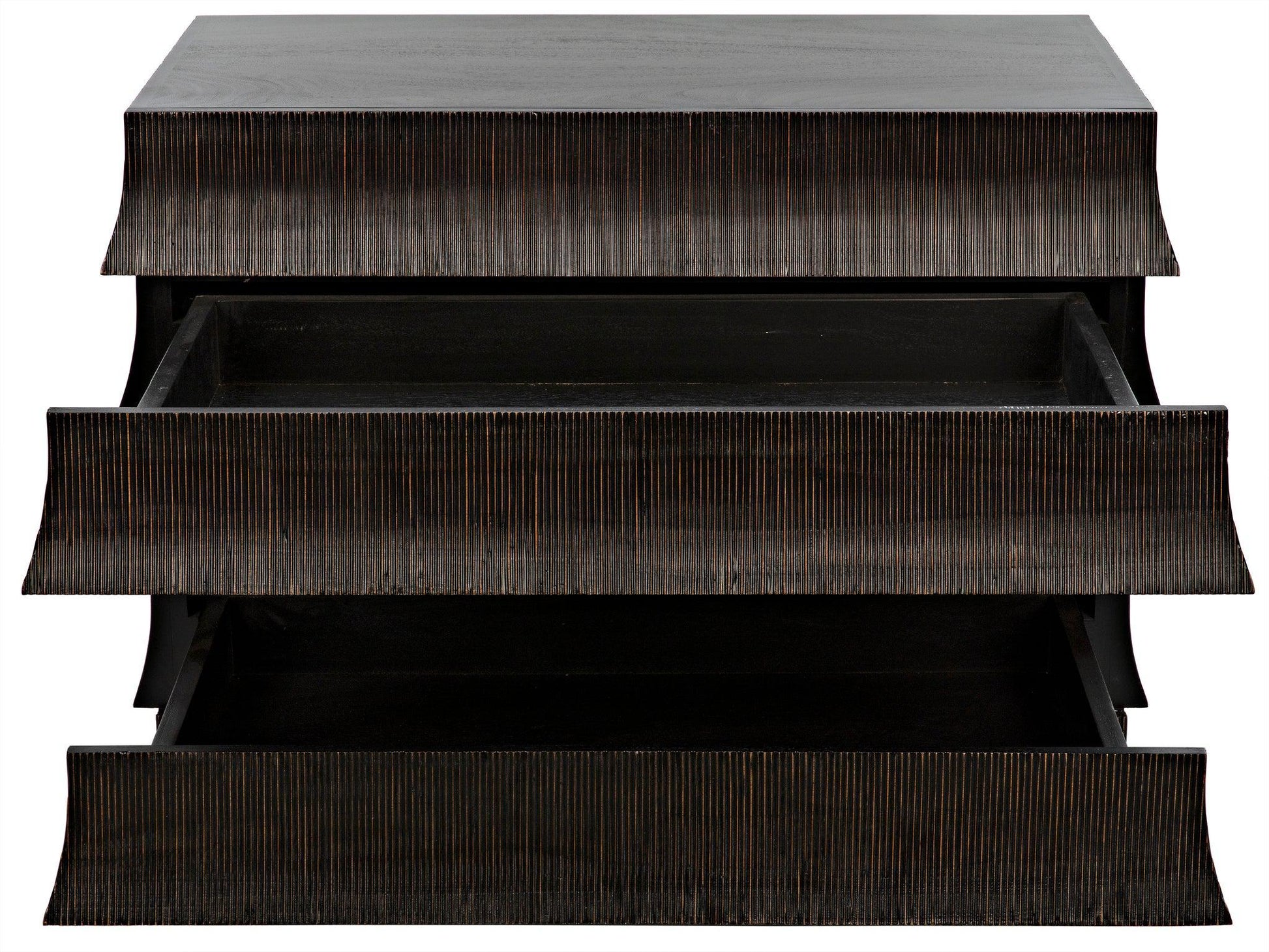 Ava Wood Black Dresser-Dressers-Noir-Sideboards and Things