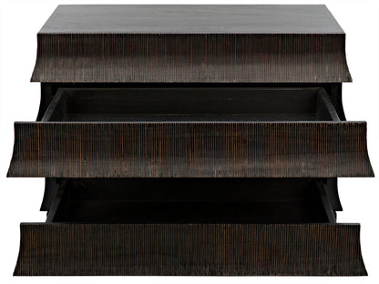 Ava Wood Black Dresser-Dressers-Noir-Sideboards and Things