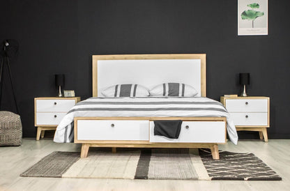 LH Home Ava Wooden Frame King Bed